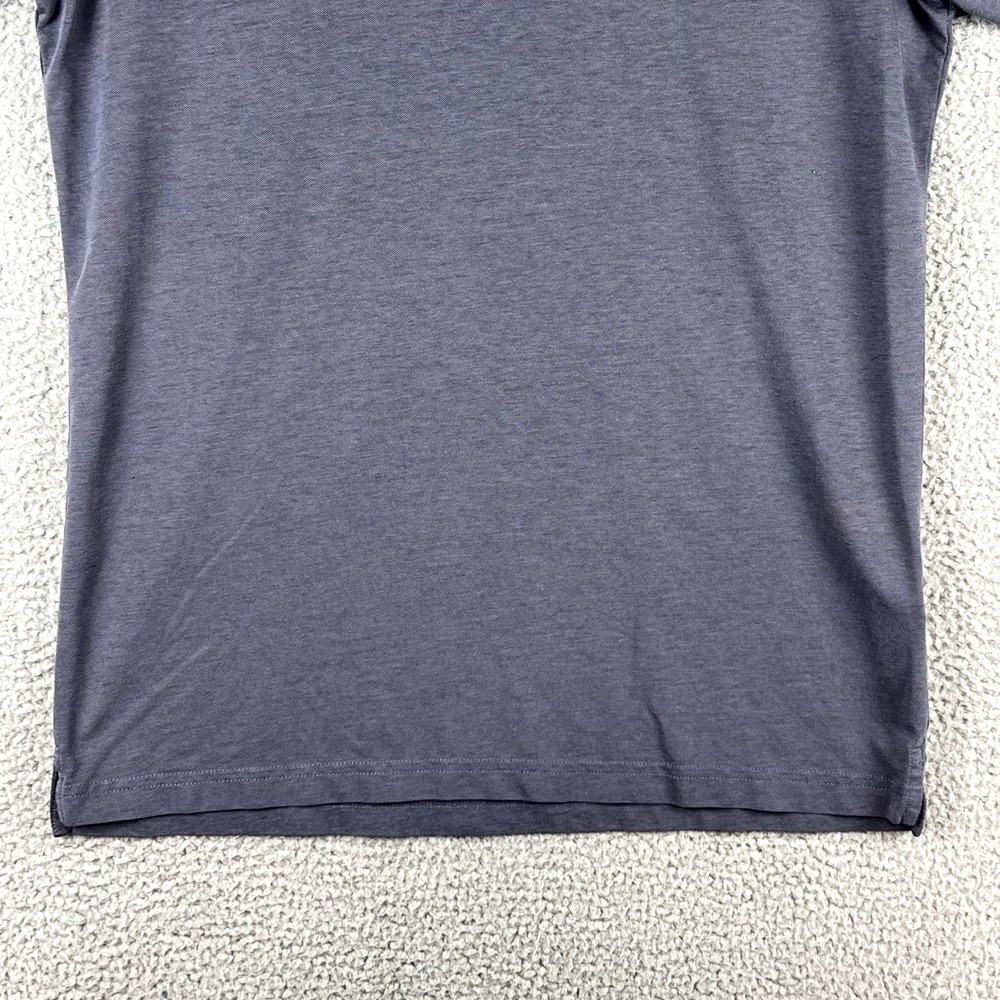 Peter Millar Polo Shirt Mens Large Grey Blue Jersey Performance Crown Crafted - Picture 4 of 11